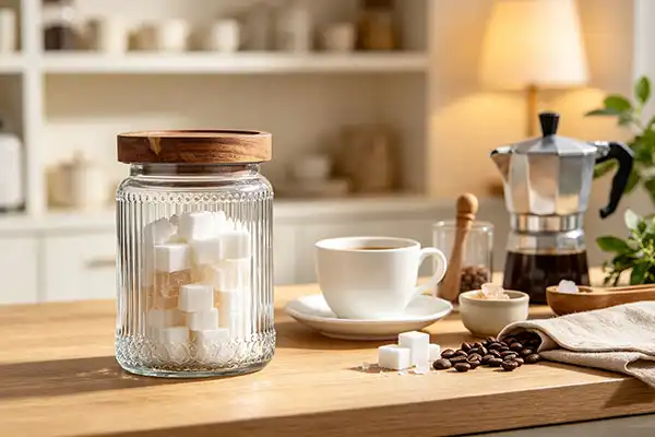 Are the ribbed glass jars with wooden lids dishwasher‑safe?